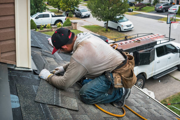 Professional Flat Roof Repair technician working in Topsham, ME